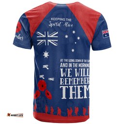 australia newcastle anzac custom t shirt keeping the spirit alive t shirt