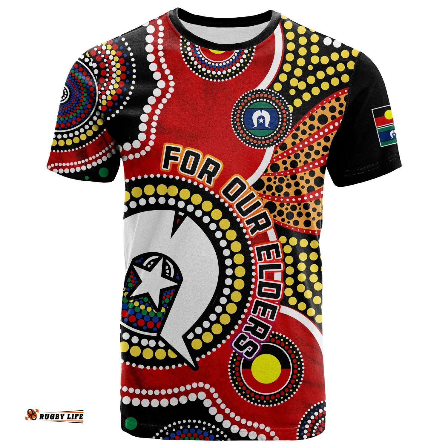 custom personalised australia naidoc week t shirt for our elders aborigines and islanders flag