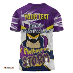 Amazing Aussie Melbourne Storm T-Shirt - Happy Australia Day We Are One And Free V2