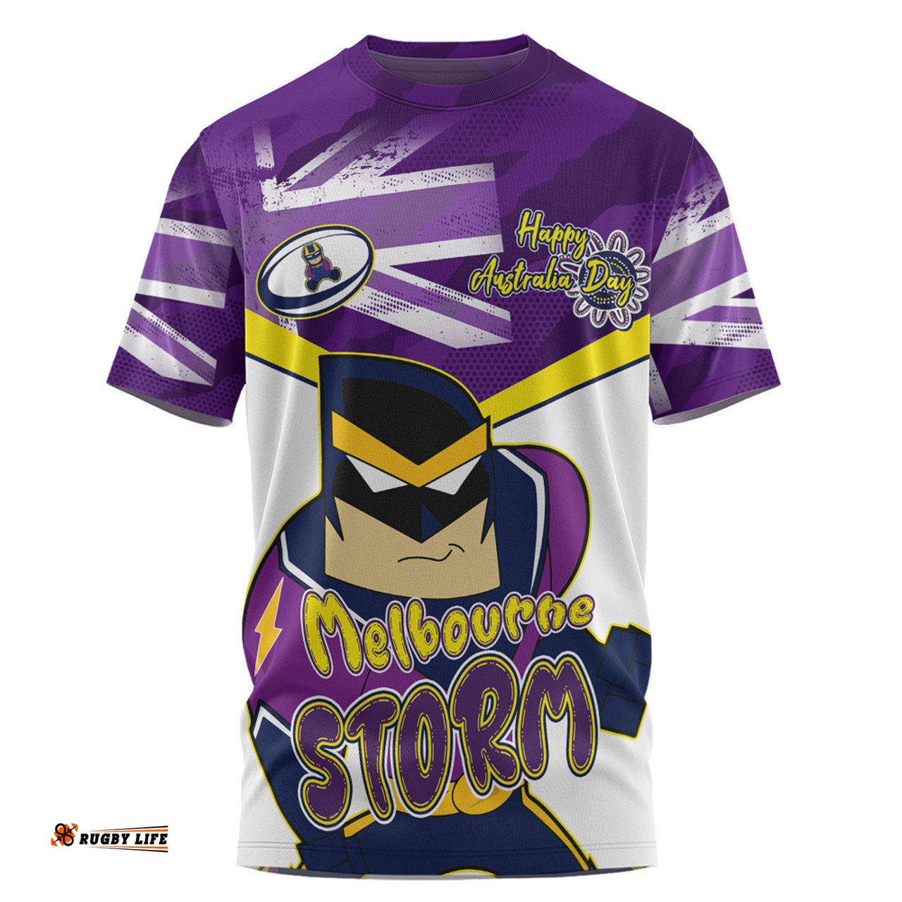 Amazing Aussie Melbourne Storm T-Shirt - Happy Australia Day We Are One And Free V2