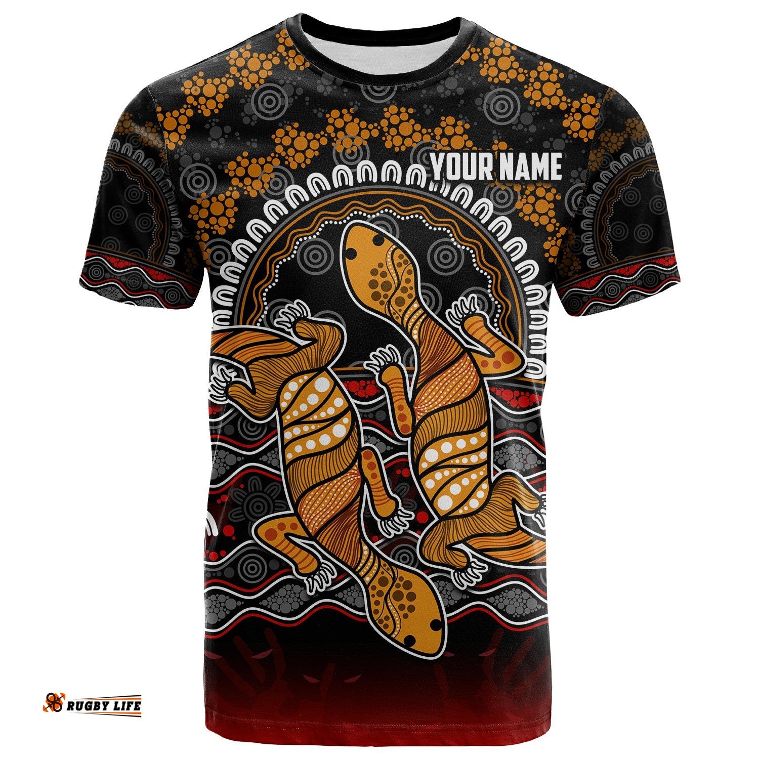 custom personalised australia valentine t shirt aboriginal couple lizards my love