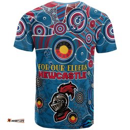 Amazing Aussie Newcastle Knights Naidoc T-shirt - Custom For Our Elders T-shirt
