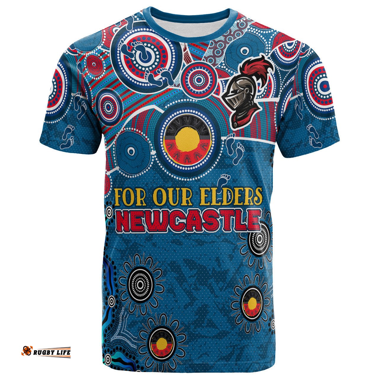 Amazing Aussie Newcastle Knights Naidoc T-shirt - Custom For Our Elders T-shirt
