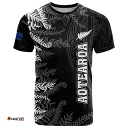 personalised new zealand rugby t shirt silver fern basic 2023 world cup