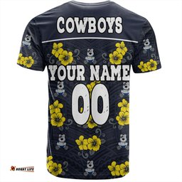 Amazing Aussie North Queensland Cowboys Custom T-Shirt - North Queensland Cowboys With Maori Patterns T-Shirt