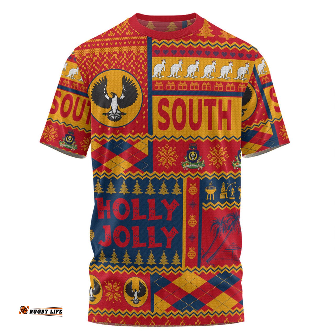 Amazing Aussie South Australia Christmas T-shirt - Holly Jolly Chrissie T-shirt