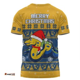 Amazing Aussie Parramatta Eels Christmas Custom T-shirt - Special Ugly Christmas T-shirt