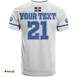 custom personalised dominican tigres del licey t shirt authentic no1