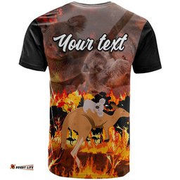 personalised save wildlife australia t shirt bushfire awareness