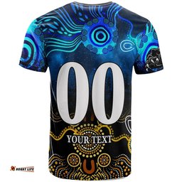 panthers rugby t shirt custom panthers rugby champions with aboriginal dot painting art player and number t shirt rlt14