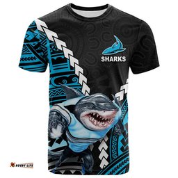sharks rugby t shirt mix polynesian