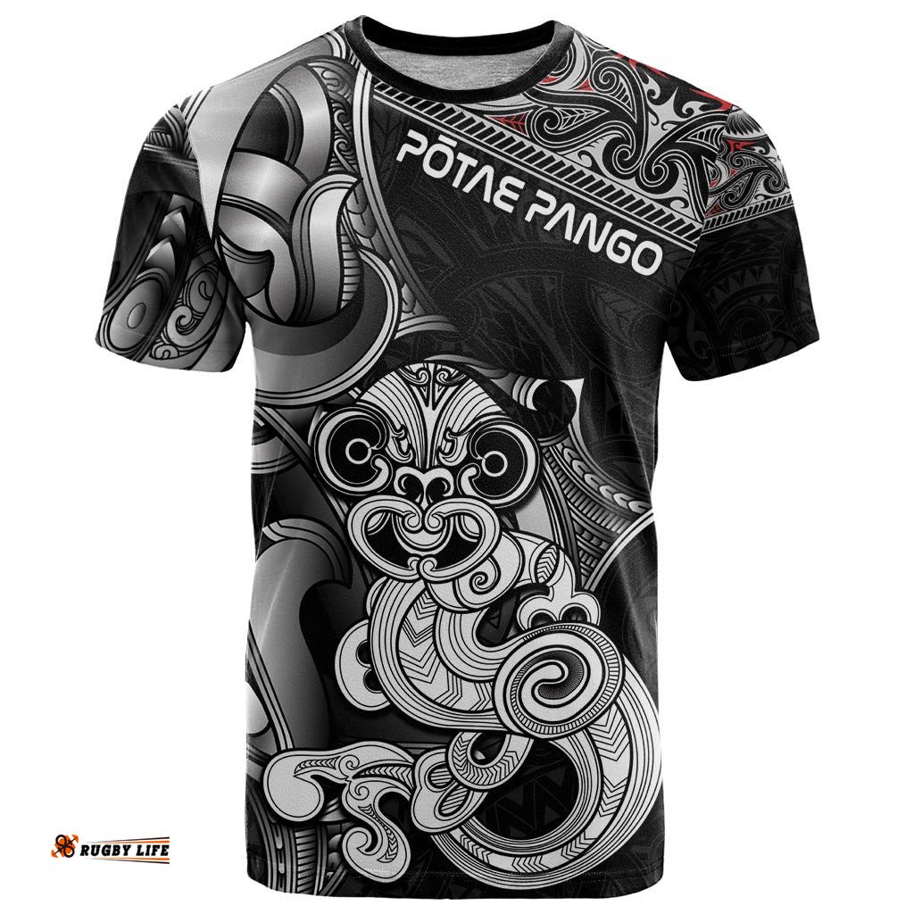 personalised new zealand potae pango cricket t shirt special maori hei tiki tribal tattoo