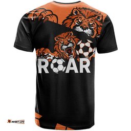 brisbane roar soccer t shirt the roar mascot