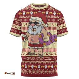 Amazing Aussie Australia Christmas Custom T-shirt - Aussie Christmas Santa Summer Vibes T-shirt