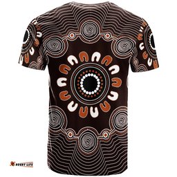 t shirt aboriginal circle dot panting art
