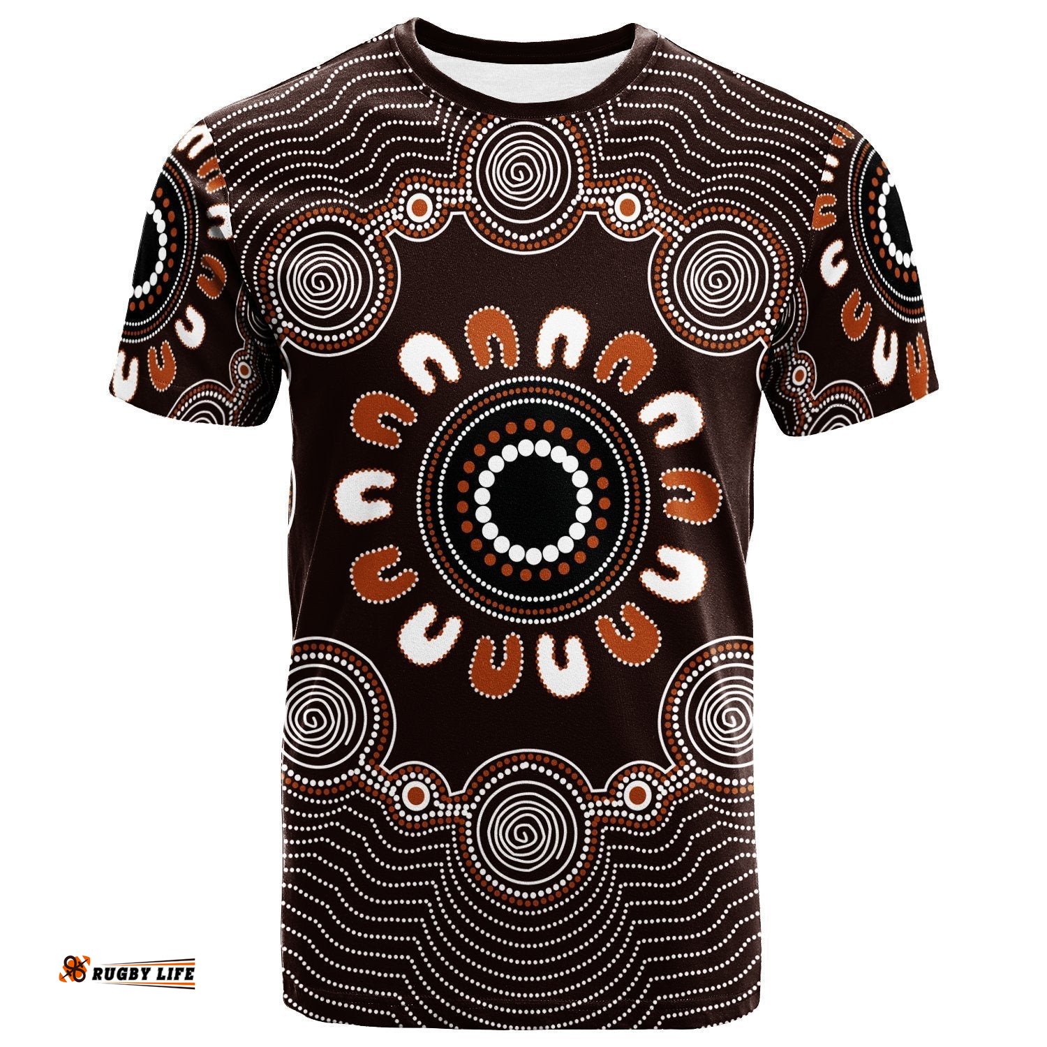 t shirt aboriginal circle dot panting art