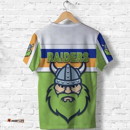 custom personalised canberra t shirt raiders viking