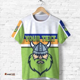 custom personalised canberra t shirt raiders viking