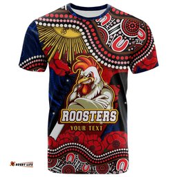 roosters rugby t shirt custom anzac day sydney roosters aboriginal culture t shirt