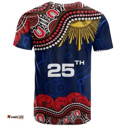 roosters rugby t shirt custom anzac day sydney roosters aboriginal culture t shirt