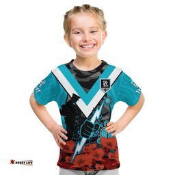 port adelaide football anzac 2023 t shirt power aboriginal mix poppy camouflage