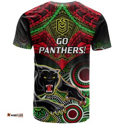 panthers rugby t shirt penrith 1966 aboriginal mix polynesian pattern