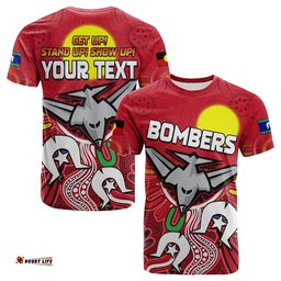 custom personalised bombers naidoc week t shirt essendon football aboriginal