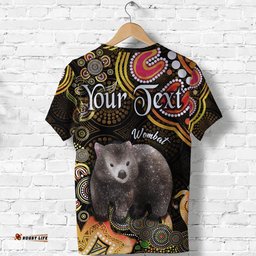 custom personalised australian astrology t shirt taurus wombat zodiac aboriginal vibes gold