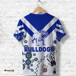 custom personalised canterbury bankstown bulldogs t shirt indigenous no.1