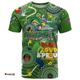 personalised naidoc week 2024 raiders t shirt australia fire burning dt02