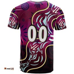 Amazing Aussie Australia Sea Eagles T-Shirt - Custom Eagles With Aboriginal Inspired Patterns Personalised Player And Number T-Shirt