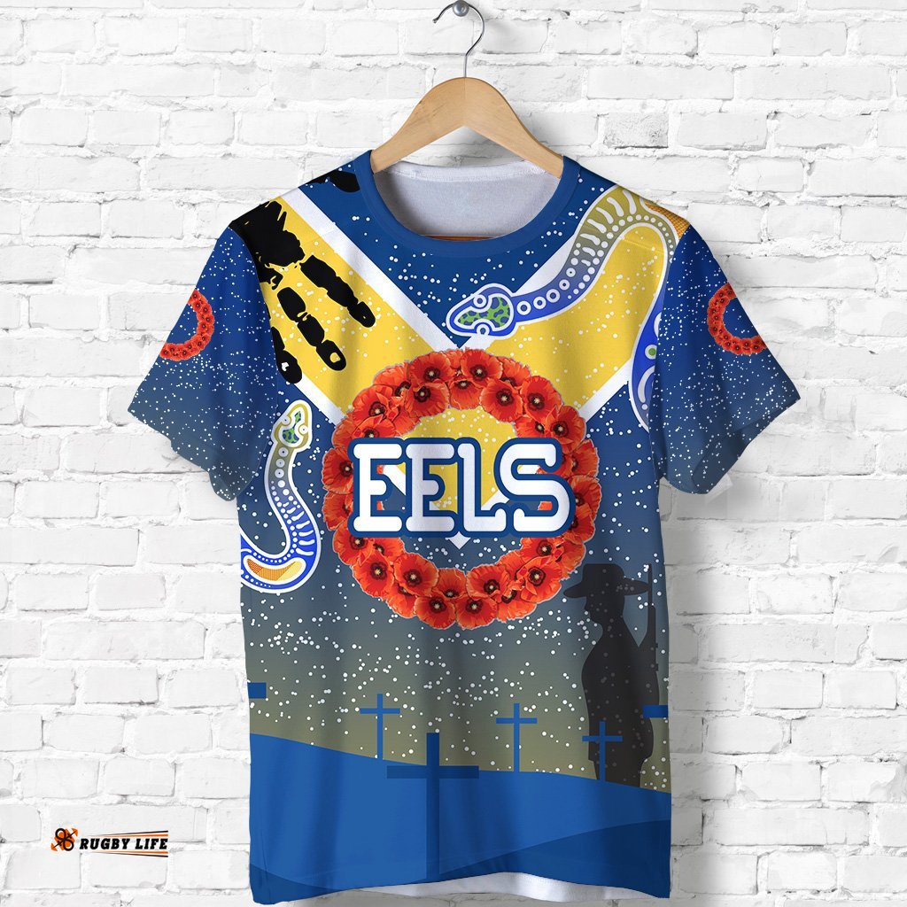 parramatta eels anzac t shirt ethnic style