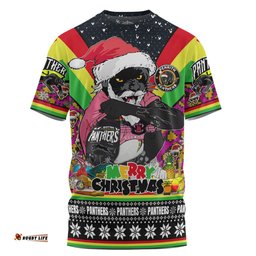Amazing Aussie Penrith Panthers Christmas Custom T-shirt - Penrith Panthers Santa Aussie Big Things Christmas T-shirt