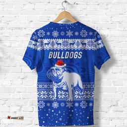 canterbury bankstown bulldogs t shirt christmas simple style blue
