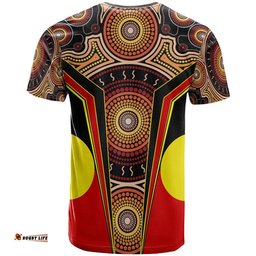 t shirt aboriginal with dot painting art
