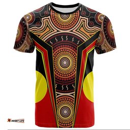 t shirt aboriginal with dot painting art