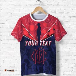 custom personalised demons anzac day indigenous t shirt melbourne fancy
