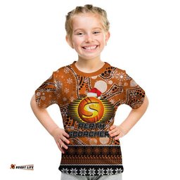 perth scorchers christmas mix aboriginal t shirt