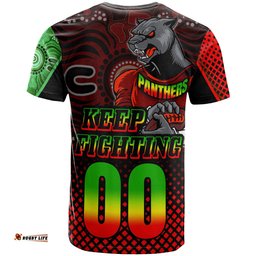 panthers rugby t shirt custom panthers keep fighting aboriginal patterns t shirt