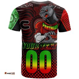 panthers rugby t shirt custom panthers keep fighting aboriginal patterns t shirt