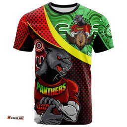 panthers rugby t shirt custom panthers keep fighting aboriginal patterns t shirt