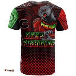 panthers rugby t shirt custom panthers keep fighting aboriginal patterns t shirt