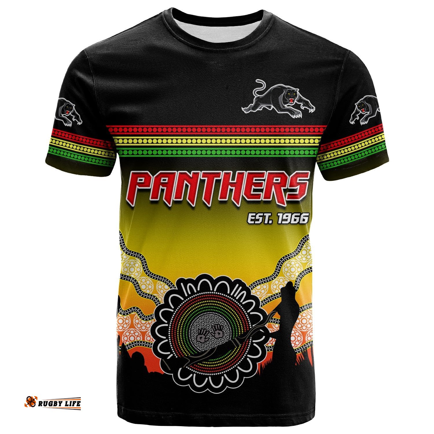 panthers t shirt go the mighty penrith aboriginal