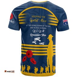 australia parramatta anzac custom t shirt keeping the spirit alive t shirt