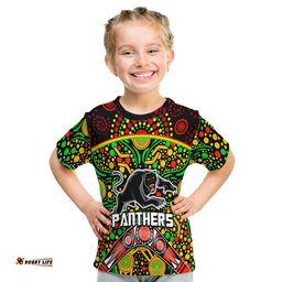 panthers rugby t shirt boomerang indigenous dots