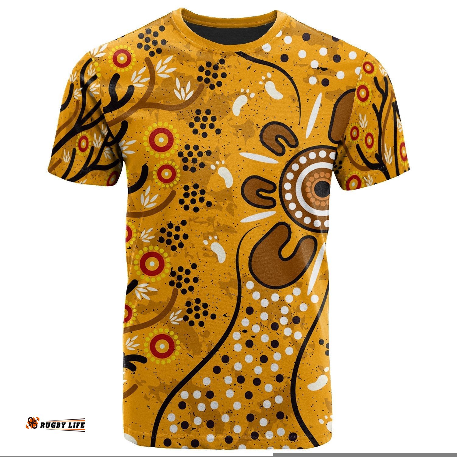 t shirt aboriginal art in spring style
