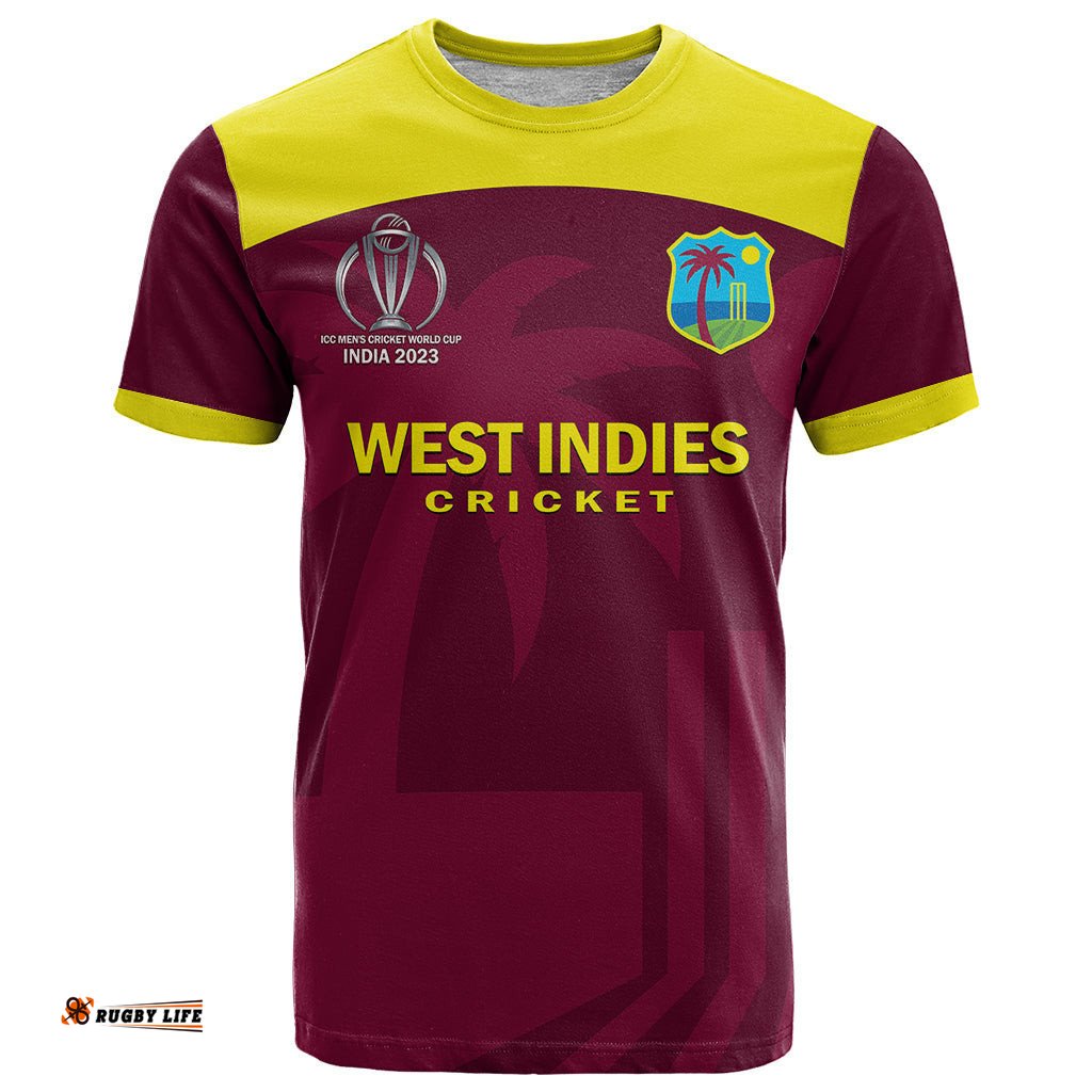 personalised west indies cricket t shirt go windies dynamic version 2023
