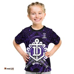 custom personalised dockers football t shirt boomerang indigenous dots