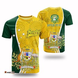 personalised t shirt australia coat of arm in rugby style