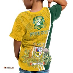 personalised t shirt australia coat of arm in rugby style